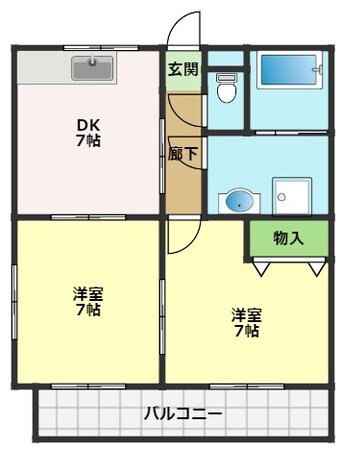 メゾン日ノ出町の物件間取画像